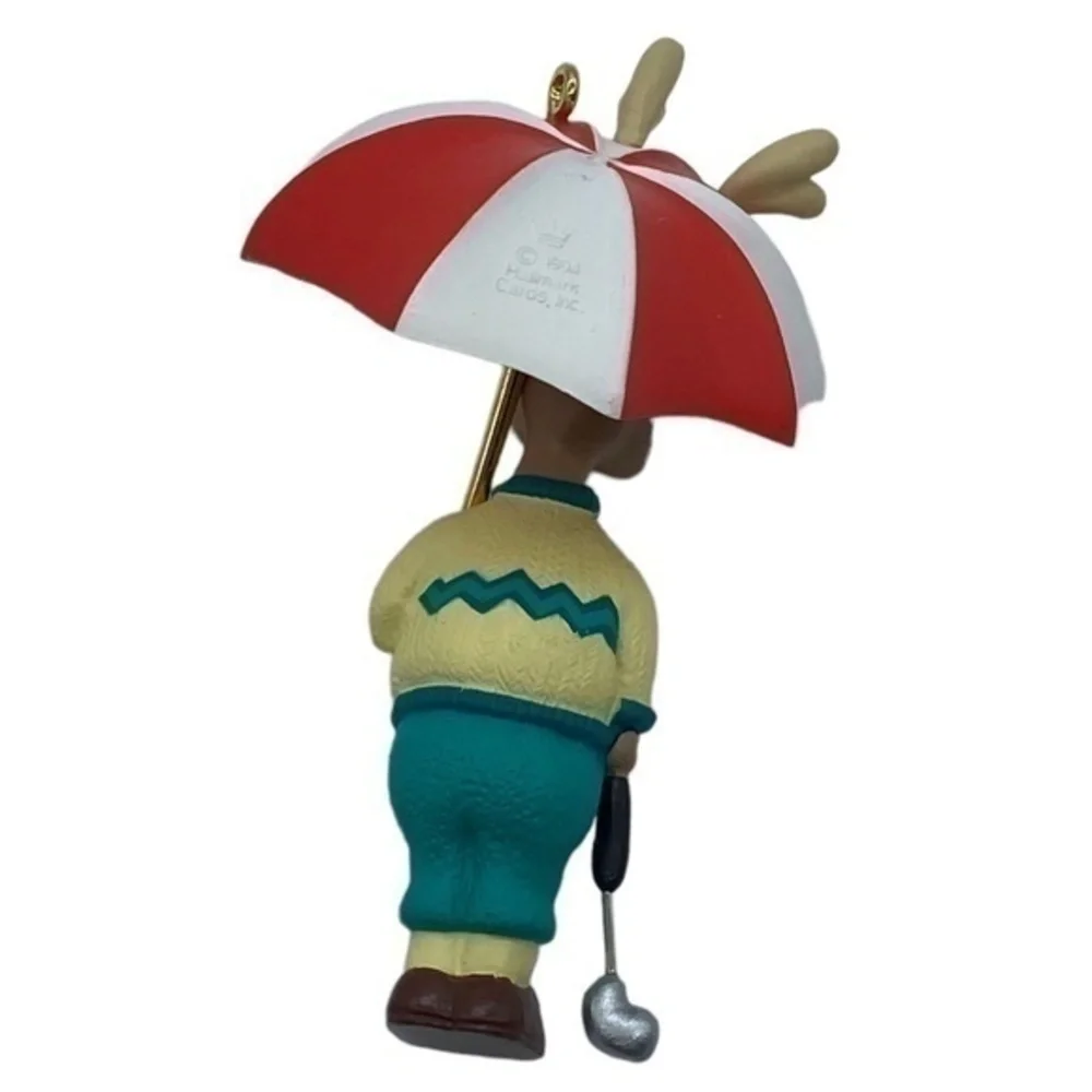 Hallmark Keepsake Vintage Reindeer Pro Golfer Christmas Ornament 1994 in Box